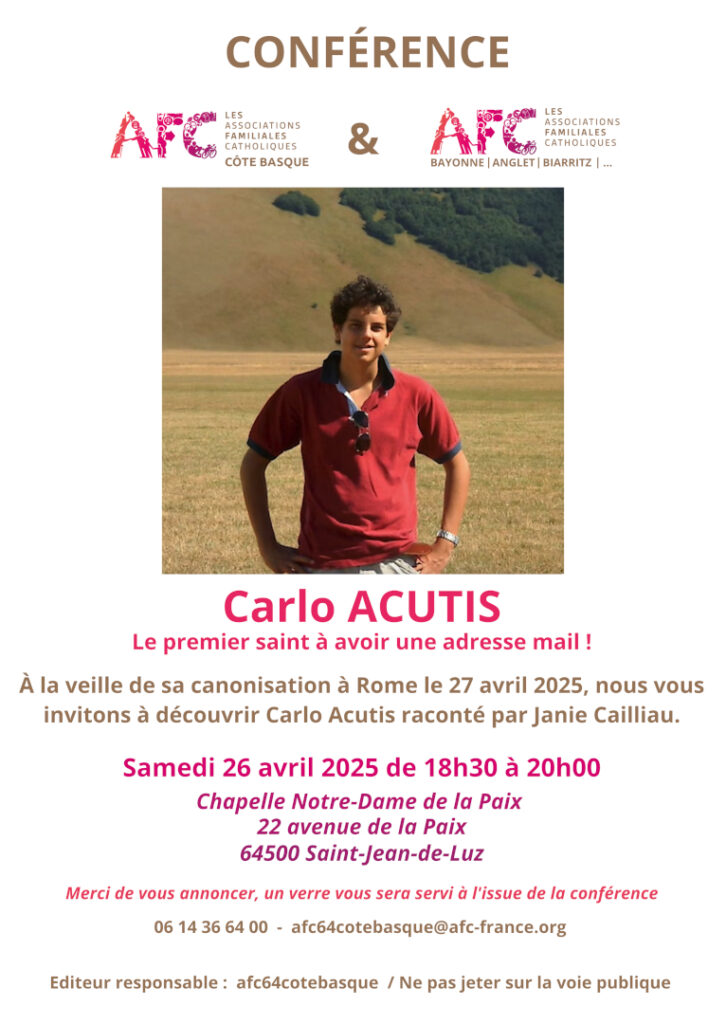 Conférence AFC Carlo Acutis